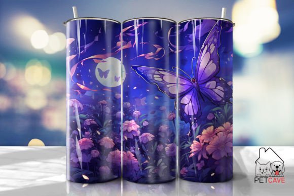 Anime Flower Art Tumbler Wrap