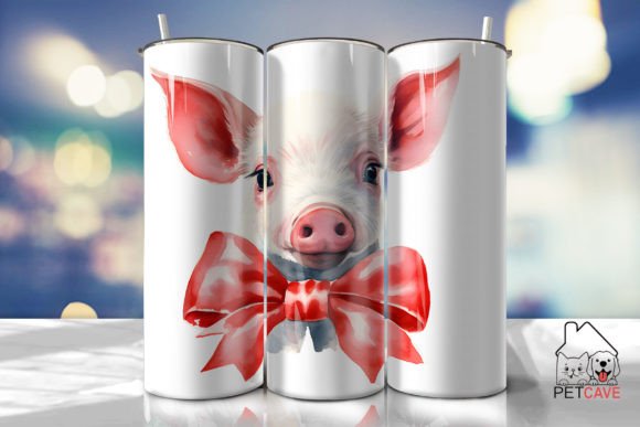 Cute Pink Porky Piggy Tumbler