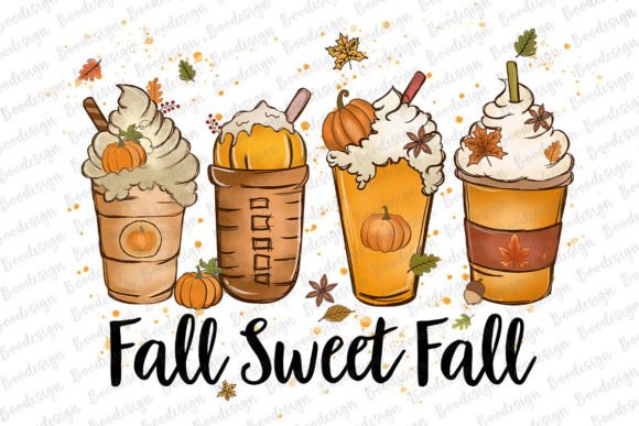 Fall Pumpkin Spice Coffee Cup PNG