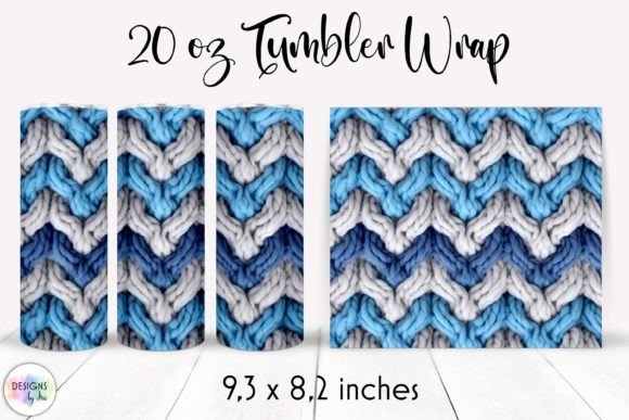 Knitted Texture Tumbler Wrap Design