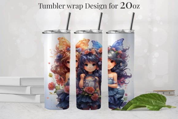 Mermaid Tumbler Design for 20oz, PNG 2