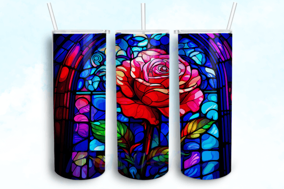 Rose Flower 20oz Skinny Tumbler PNG