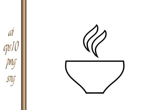 Tea Cup Icon Hot Food Drink Doodle Tea