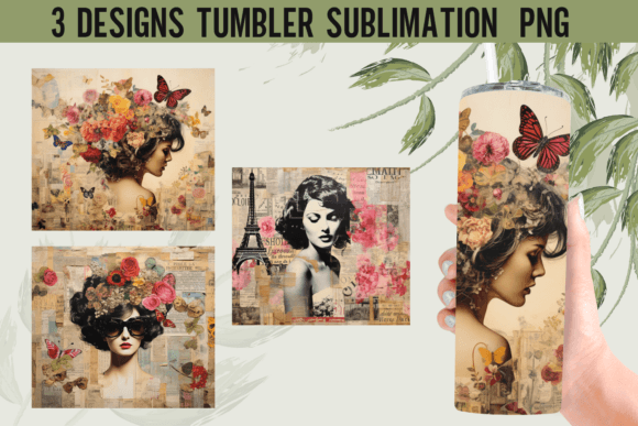 Vintage Tumbler Wrap Sublimation
