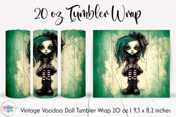 Voodoo Doll Vintage Halloween Tumbler