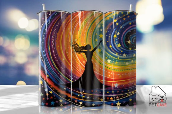 Wiccan-Inspired Bold Pop Tumbler Wrap